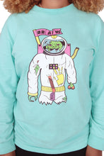 Load image into Gallery viewer, Astronaut Zombie Mint Long Sleeve

